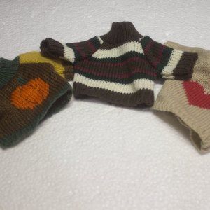 Three Sweaters One Price For Your Doll or Stuffed Animal